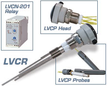 LVCF, LVCR, LVCP, and LVCN-200 Series:Conductivity Level Switches