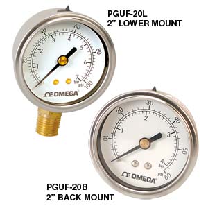 PGUF Series:Liquid-Fillable Utility Gauges - Discontinued