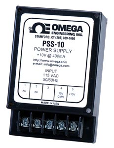 PSS-Series Power Supplies:Barrier Strip Style Power Supply, Provides Regulated Excitation for Strain Gages and Pressure Transducers