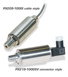 PX209 and PX219 Series: - Discontinued  General Purpose Pressure Transducer