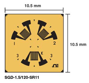 SGD-1.5/120-SR11:Stress Relief Strain Gages