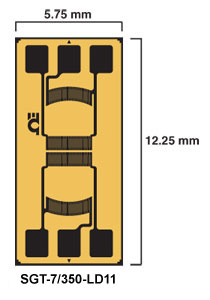 SGT-7/350-LD11:Transducer Quality Strain Gages  Full and Half Bridge Linear Diaphragms