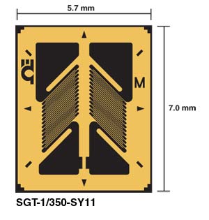 SGT Series:Transducer-Quality Strain Gages - for Shear or Torque Applications