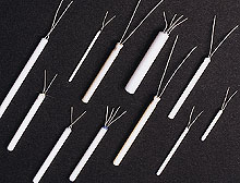 1PT100K, 2PT100K, A2102, A2105, A2132, A2142 and H2104:Ceramic Wire Wound Platinum RTD Elements - Class B