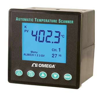 DP1001AM:1/4 DIN 10-Channel Automatic Temperature Scanner