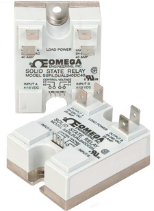 SSRLDUAL240 Series:Dual Solid State Relays 25 and 40 Amp; Vdc Input/Vac Output